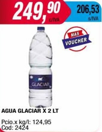 Maxiconsumo AGUA GLACIAR X 2 LT oferta