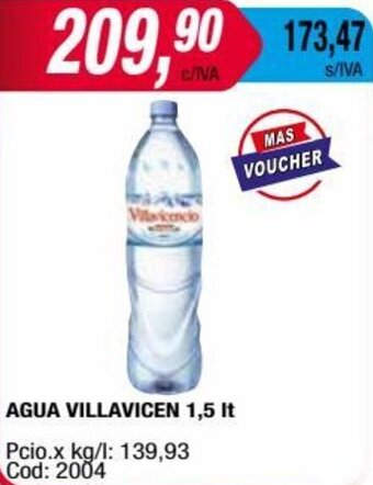 Maxiconsumo AGUA VILLAVICEN 1,5 It oferta