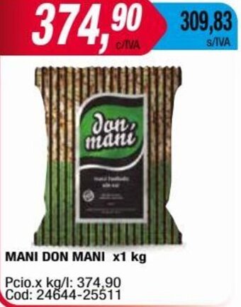 Maxiconsumo MANI DON MANI x1 kg oferta