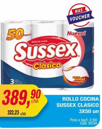 Maxiconsumo ROLLO COCINA SUSSEX CLASICO 3X50 un oferta