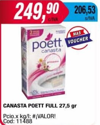 Maxiconsumo CANASTA POETT FULL 27,5 gr oferta