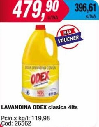 Maxiconsumo LAVANDINA ODEX clasica 4lts oferta