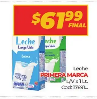 Diarco Primera Marca Leche L/V x 1lt oferta