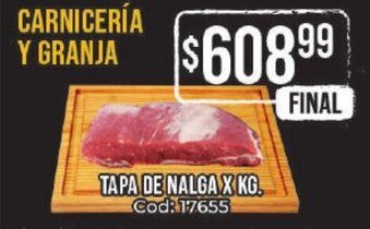 Diarco Tapa de Nalga x kg oferta