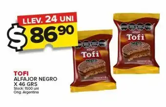 Carrefour Maxi Alfajor tofi negro x 46g oferta