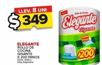 Carrefour Maxi Rollo de cocina elegante x 200 paños oferta