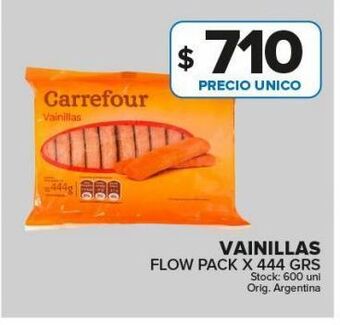 Carrefour Maxi Vainillas flow pack x 444g oferta