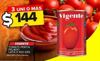 Carrefour Maxi Tomate perita vigente pelado lata x 400g oferta