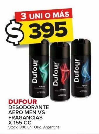 Carrefour Maxi Desodorante dufour aero men x 155cc oferta
