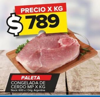 Carrefour Maxi Paleta congelada de cerdo x kg oferta