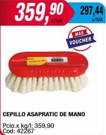 Maxiconsumo CEPILLO ASAPRATIC DE MANO oferta
