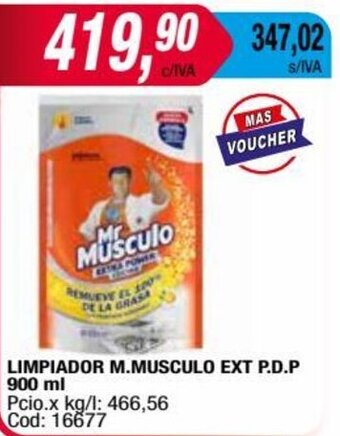 Maxiconsumo LIMPIADOR M.MUSCULO EXT P.D.P 900 ml oferta