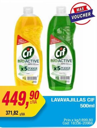 Maxiconsumo LAVAVAJILLAS CIF 500ml oferta