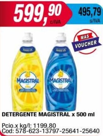 Maxiconsumo DETERGENTE MAGISTRAL x 500 ml oferta