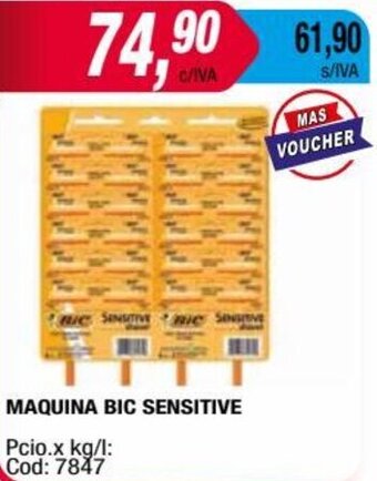 Maxiconsumo MAQUINA BIC SENSITIVE oferta