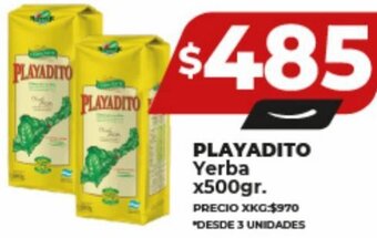 Supermayorista Vital PLAYADITO Yerba x500gr. oferta