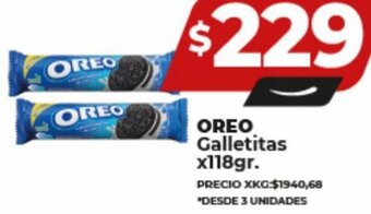 Supermayorista Vital OREO Galletitas x118gr. oferta