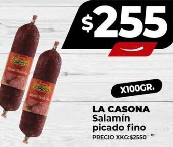 Supermayorista Vital LA CASONA Salamín picado fino X 100GR oferta