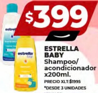 Supermayorista Vital ESTRELLA BABY Shampoo/ acondicionador x200ml. oferta