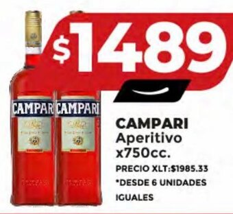 Supermayorista Vital CAMPARI Aperitivo x750cc. oferta