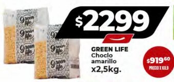 Supermayorista Vital GREEN LIFE Choclo amarillo x2,5kg. oferta