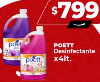 Supermayorista Vital POETT Desinfectante x4lt. oferta