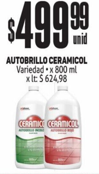Makro AUTOBRILLO CERAMICOL Variedad x 800 ml oferta