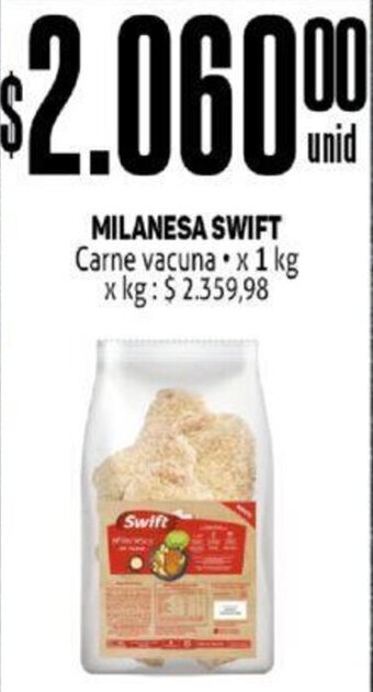Makro MILANESA SWIFT Carne vacuna x 1 kg oferta