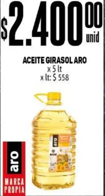 Makro ACEITE GIRASOL ARO x 5 lt oferta