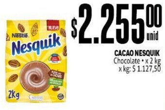Makro CACAO NESQUIK Chocolate x 2 kg oferta