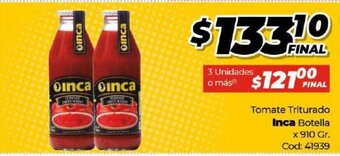Diarco Inca Tomate Triturado Botella x 910gr oferta