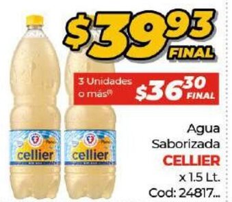 Diarco Cellier Agua Saborizada x 1.5lt oferta