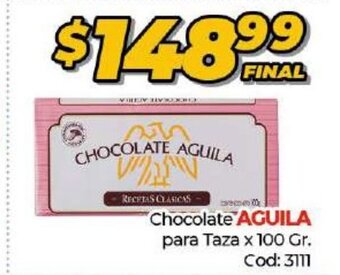 Diarco Aguila Chocolate para Taza x 100gr oferta