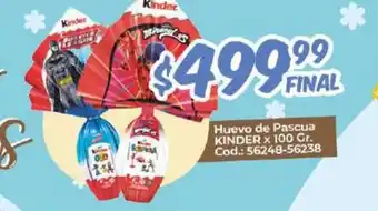 Diarco Kinder Hueva de Pascua x 100gr oferta