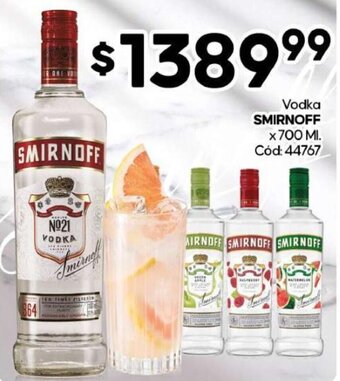 Diarco Vodka SMIRNOFF X 700ML oferta