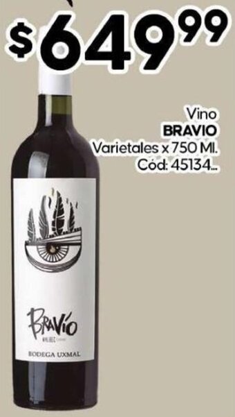 Diarco Vino BRAVIO Varietales x 750 ML oferta