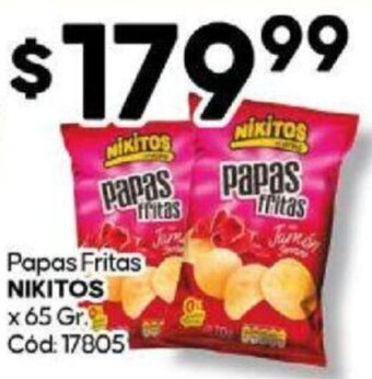 Diarco Papas Fritas NIKITOS X 65GR oferta
