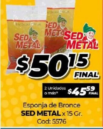 Diarco Sed Metal Esponja de Bronce x 15gr oferta