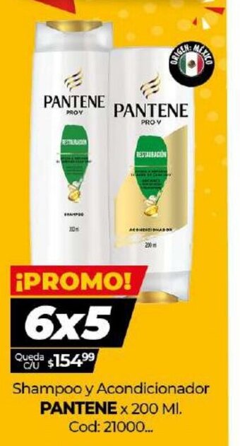 Diarco Pantene Shampoo y Acondicionador x 200ml oferta