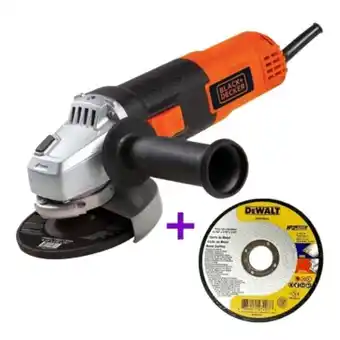 Pinturerías Rex Amoladora angular 820w black & decker + disco de corte dewalt 115 x 1.6 mm oferta