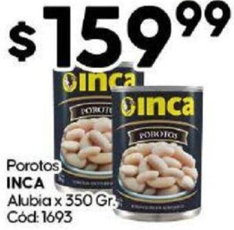 Diarco Porotos INCA Alubia x 350 Gr. Cód: 1693 oferta