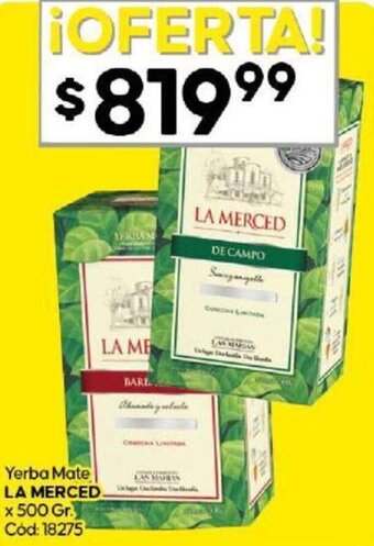 Diarco Yerba Mate LA MERCED. x 500 Gr. Cod: 18275 oferta