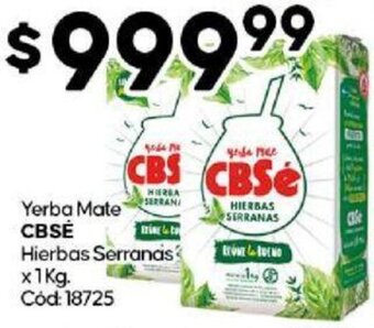 Diarco Yerba Mate CBSE Hierbas Serranas x 1Kg oferta