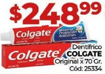 Diarco Dentífrico Colgate Original x 70 Gr. oferta
