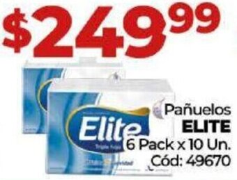 Diarco Pañuelos ELITE 6 Pack x 10 Un. Cód: 49670 oferta
