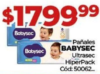Diarco Pañales BABYSEC Ultrasec HiperPack oferta