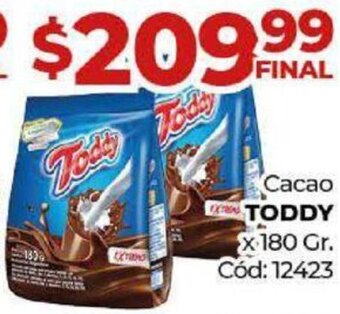 Diarco Cacao TODDY X 180GR oferta