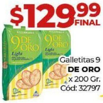 Diarco Galletitas 9 DE ORO X 200GR oferta