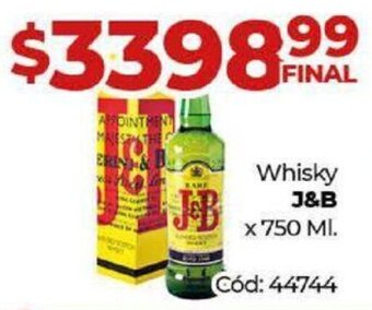 Diarco Whisky J&B x 750 ML oferta