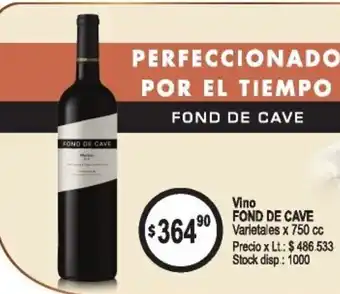 Supermercados Top Fond de Cave Vino Tinto Varietales x 750cc oferta